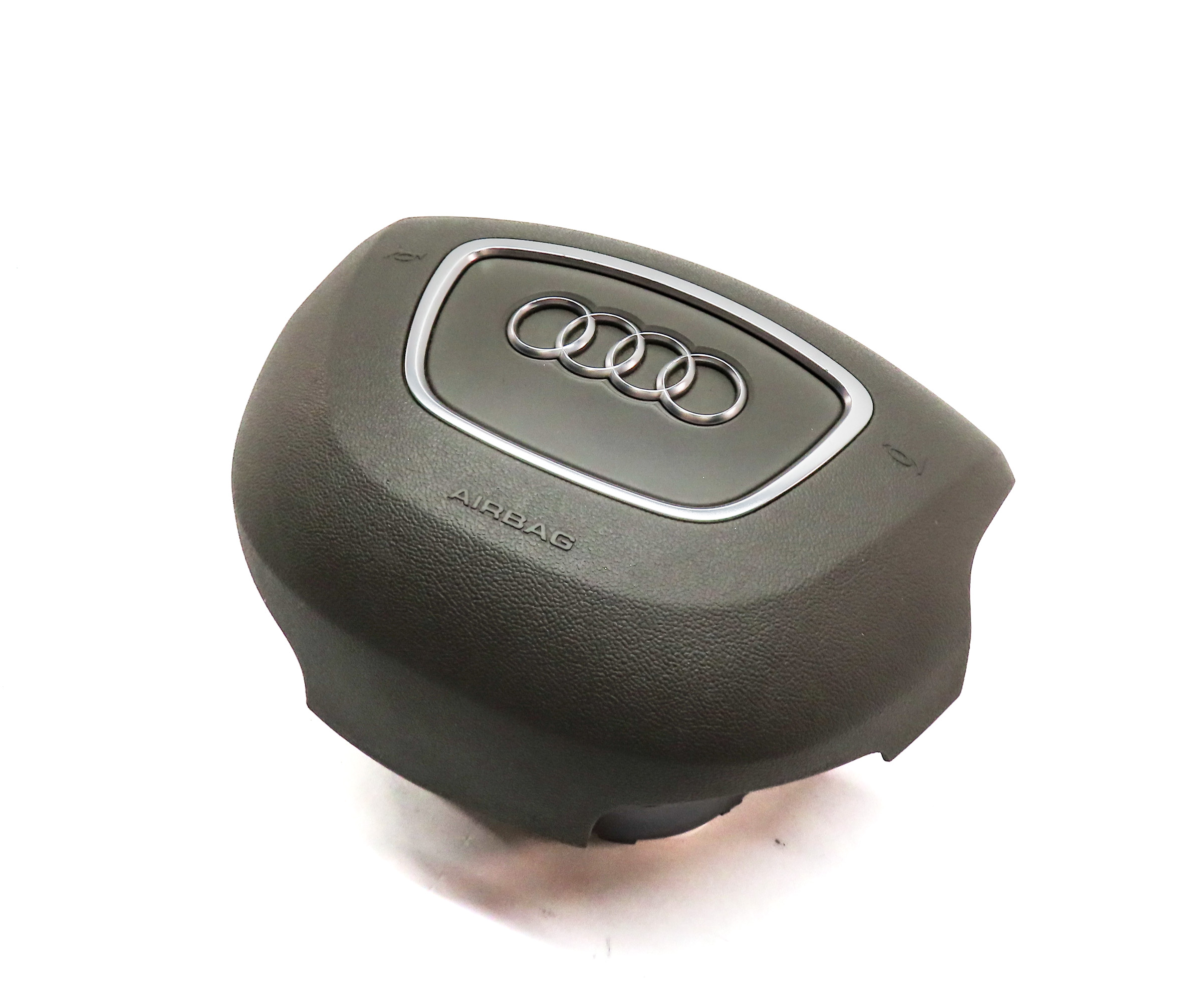 2011-2015 AUDI Q7 (4L) LEFT DRIVER STEERING WHEEL SRS AIRBAG AIR BAG (BLACK) — exact item pictured